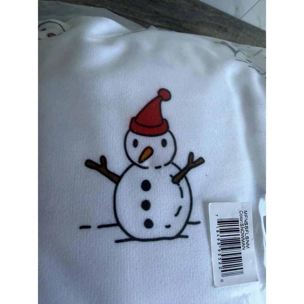 NEW Shavel Home Products Micro Flannel Snowman Printed Sheet Set Full Size